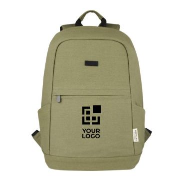 Zaino antifurto in canvas riciclato e cotone con tasca pc 15,6”