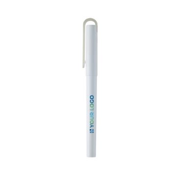 Penna a inchiostro gel in plastica riciclata con punta fine