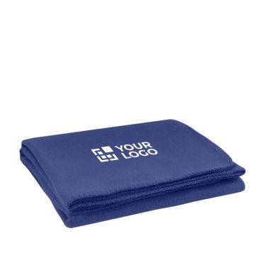 Coperta con logo pile poliestere certificata 150 g/m2 OEKO TEX