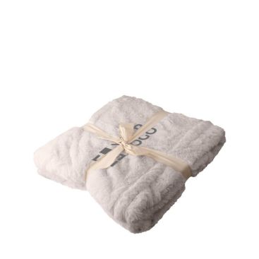 Coperta con effetto pelliccia in morbido poliestere da 500g/m²