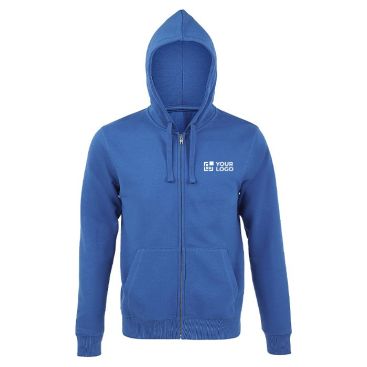 Hoodie da uomo con cerniera in cotone e poliestere SOL'S Spike