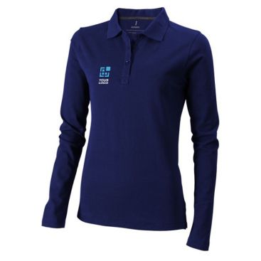 Polo a maniche lunghe donna in cotone da 200 g/m² Elevate Life
