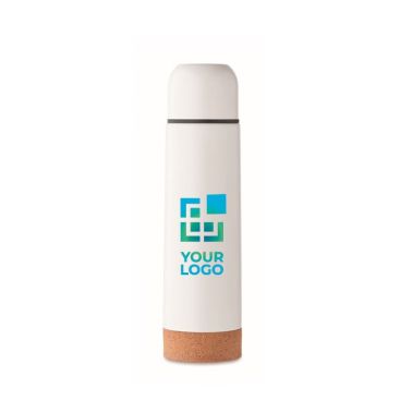 Thermos in acciaio inox con doppia parete e base in sughero da 500ml