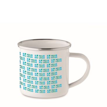 Tazza metallo personalizzabile con bordo 200ml Tazza metallo personalizzabile con bordo 200ml