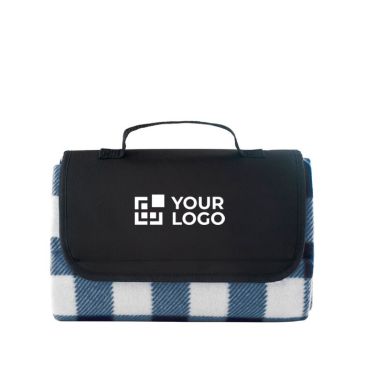 Coperta da picnic con design a quadri e maniglia in pile 180 g/m²