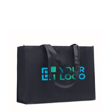 Shopper in TNT RPET da 80 gr/m² con manici lunghi e soffietto