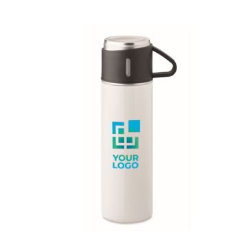 Thermos ermetico da 420ml in acciaio inox con tazza da 150ml