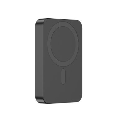 Batteria esterna magnetica con batteria al cobalto da 10.000 mAh color nero vista area di stampa