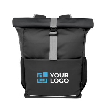 Zaino impermeabile roll-up in poliestere riciclato con tasca pc 15''