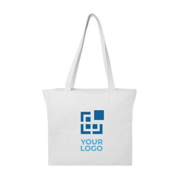 Tote bag in cotone riciclato e poliestere da 500 g/m² con cerniera