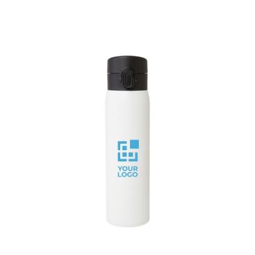 Borraccia termica in acciaio inox riciclato con tappo a pulsante 450ml