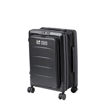 Trolley estensibile in abs con 4 ruote e tasca per pc da 15''