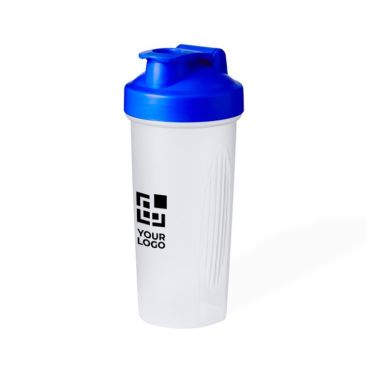 Shaker trasparente con tappo a vite colorato e filtro 800ml