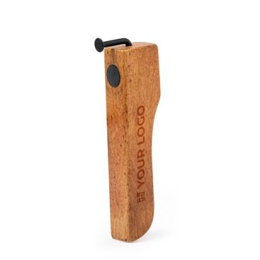Apribottiglie originale in legno naturale con magnete