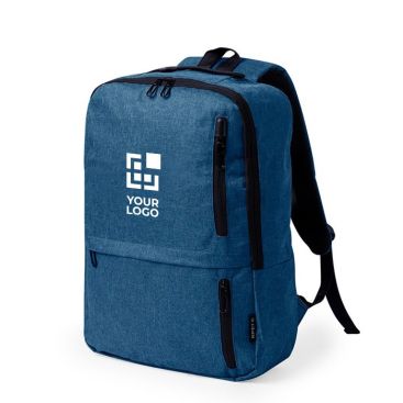 Zaino in 600D RPET con 3 tasche frontali ed una interna per pc 15''