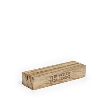 Base in legno con scanalatura per posizionare i documenti.