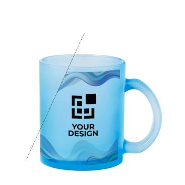 Tazza colorata in vetro per sublimazione da 350 ml