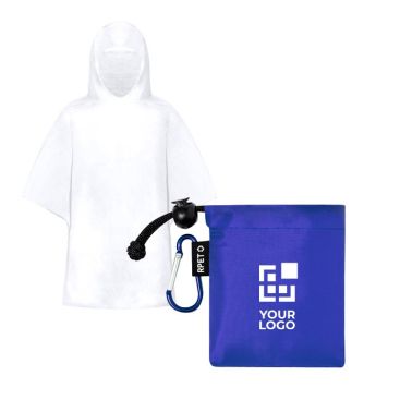 Poncho per bambini in sacchetto colorato di rPET