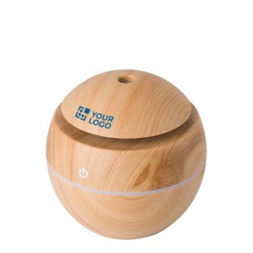 Umidificatore in ABS con rivestimento in finto legno e luce LED