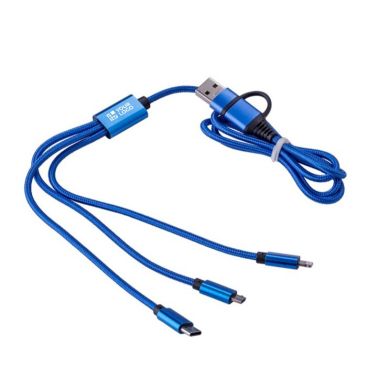 Cavetto per la ricarica in nylon e filo in rame con 3 connessioni