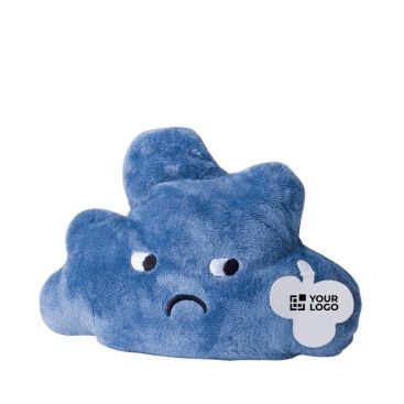 Peluche reversibile a forma di nuvola con faccina felice e triste
