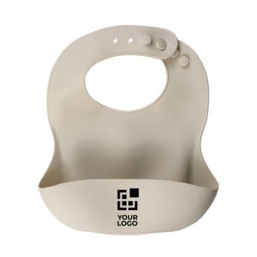 Bavaglino per bebè regolabile in silicone personalizzabile