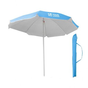 Ombrellone da spiaggia in nylon 170T con bordo bianco Ø180