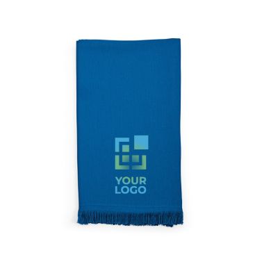 Telo da spiaggia 80 x 180 cm in cotone riciclato 250 g/m² con frange