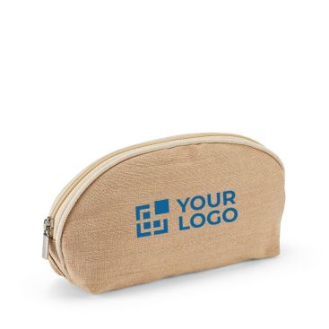 Pochette naturale da personalizzare in iuta e cotone da 260 g/m²