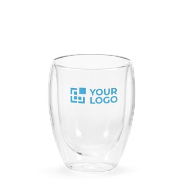 Bicchiere in vetro borosilicato a doppia parete da 300ml