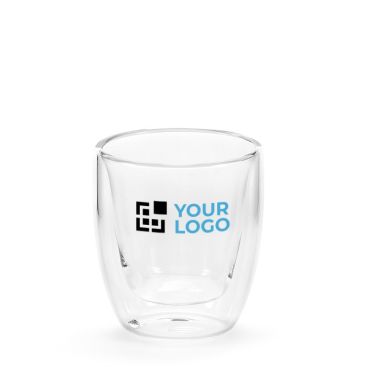 Bicchierino da caffè in vetro borosilicato a doppia parete da 60 ml