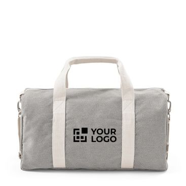 Borsa sportiva in cotone riciclato ed rPET con tracolla
