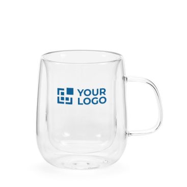 Tazza in vetro borosilicato a doppia parete da 400 ml
