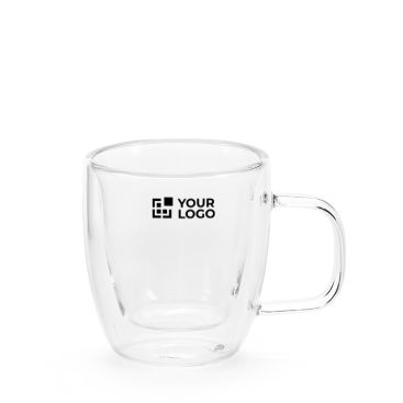 Tazzina da caffè in vetro borosilicato a doppia parete da 50 ml
