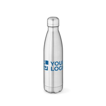 Borraccia termica aziendale in acciaio inox riciclato lucido da 500ml