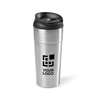 Bicchiere termico takeaway con tappo ad apertura scorrevole da 410 ml
