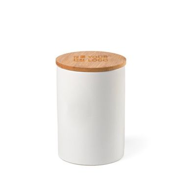 Barattolo da cucina in ceramica con tappo in bambù da 900 ml