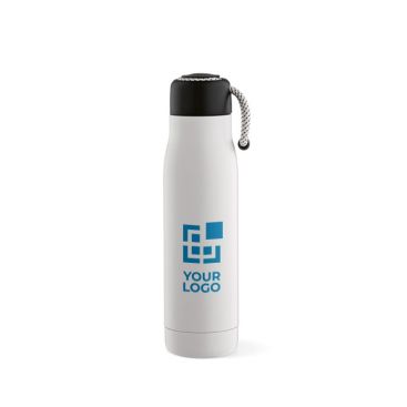 Borraccia in acciaio inox riciclato con laccetto nel tappo 540ml