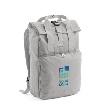 Zaino urban da 20 litri in rPET con chiusura roll top con fibbia