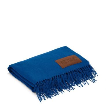 Coperta molto soffice con patch personalizzabile in rPET da 180 g/m²