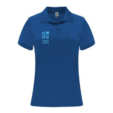 Polo tecnica da donna in piqué di poliestere 150 g/m² Roly