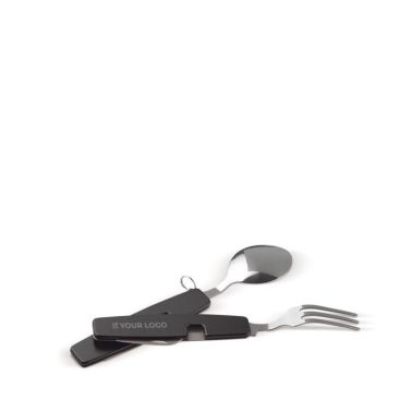 Coltello, forchetta, cucchiaio e apribottiglie 4 in 1 con logo Coltello, forchetta, cucchiaio e apribottiglie 4 in 1 con logo