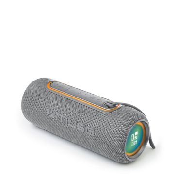 Speaker wireless cilindrico con protezione IPX5 e dettagli LED 20W
