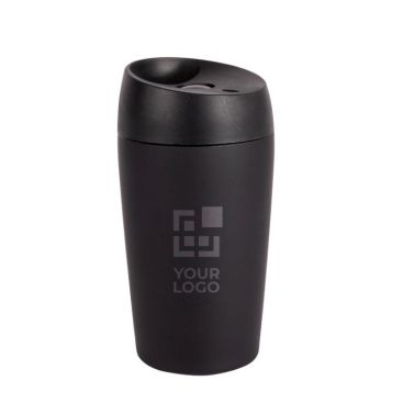 Bicchiere take away in acciaio inox con finitura gommata da 240ml