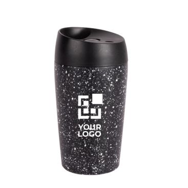 Bicchiere take away a doppia parete con design a puntini da 240ml