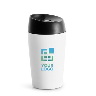 Bicchiere take away con pulsante di apertura e chiusura da 240ml