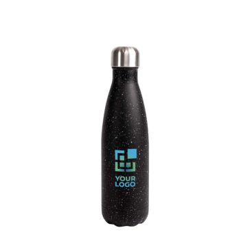 Borraccia di acciaio a doppia parete con design a puntini da 500ml