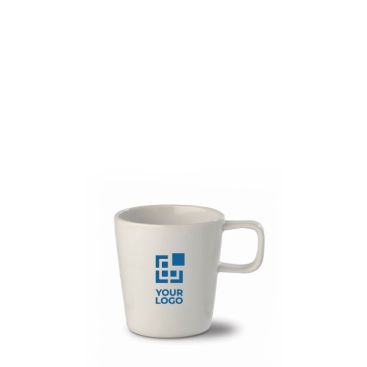 Tazza di porcellana con manico quadrato alto da 180 ml