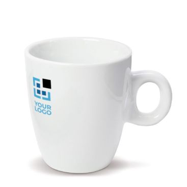 Tazza bianca di porcellana dalla forma conica 200ml
