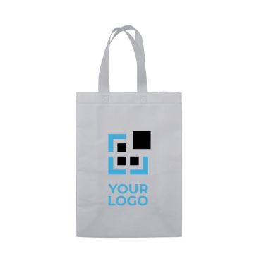 Borsa in tessuto non tessuto laminato opaco da 105g/m² con manici 48cm